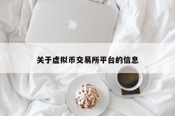 关于虚拟币交易所平台的信息